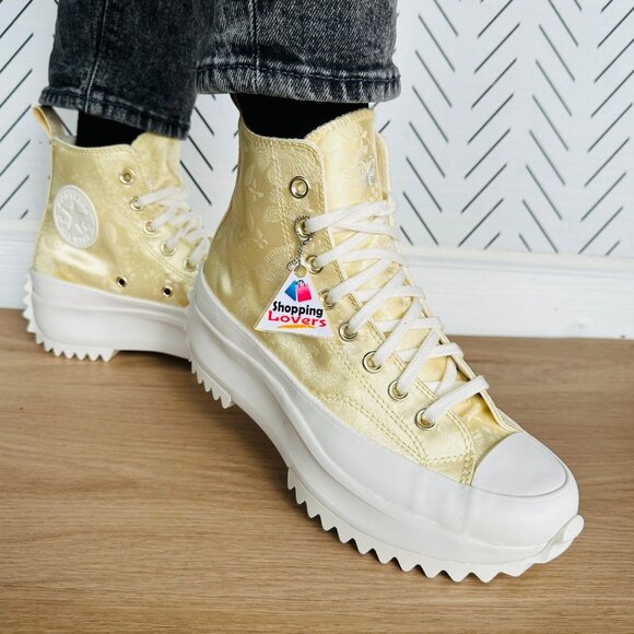 ⭐Rare Converse Run Star Hike Hi Platform Sz 6.5 Mens Shoes Satin Sneaker A06828C - Picture 12 of 13